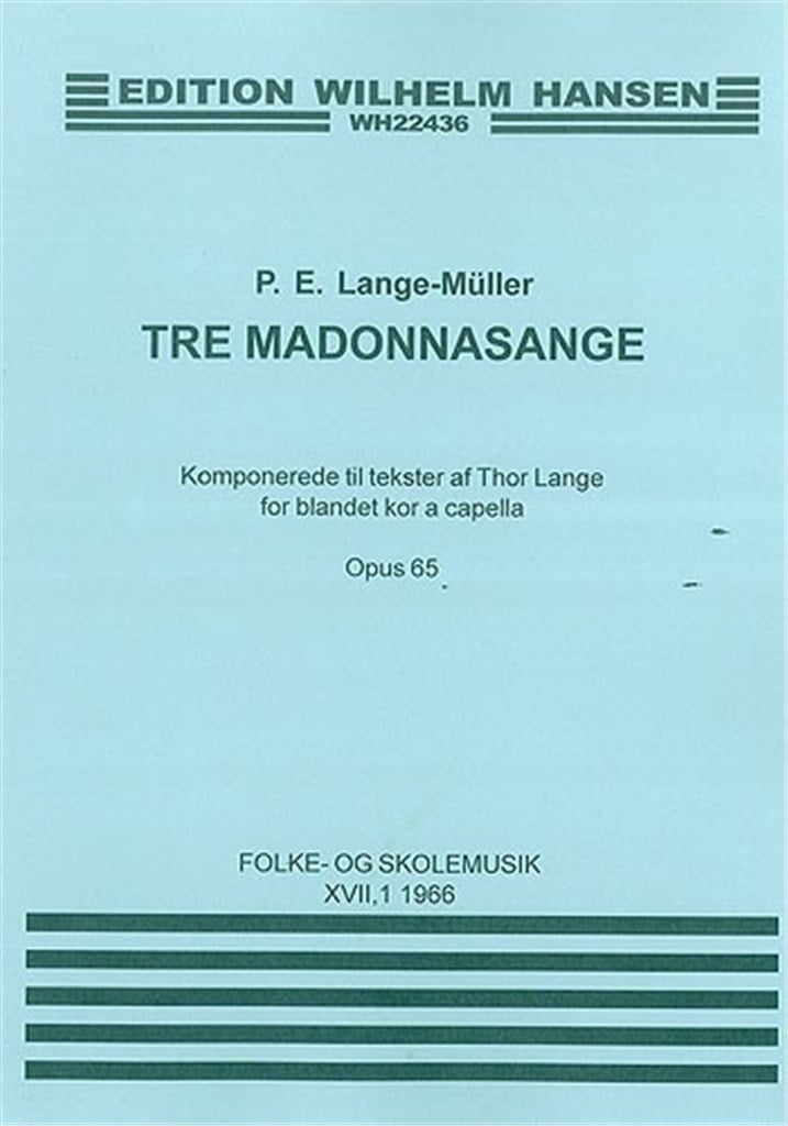 Tre Madonnasange Op. 65